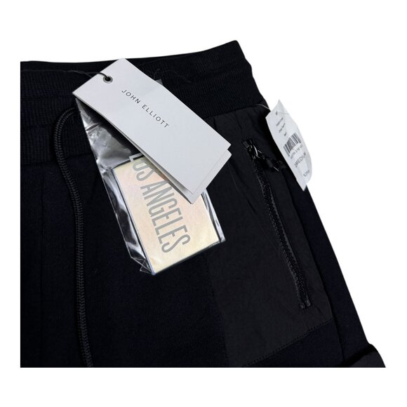 JOHN ELLIOTT SS19 Black Cargo Sweats Luxury Designer Jogger Pants Womens 2 - NWT - Picture 8 of 9